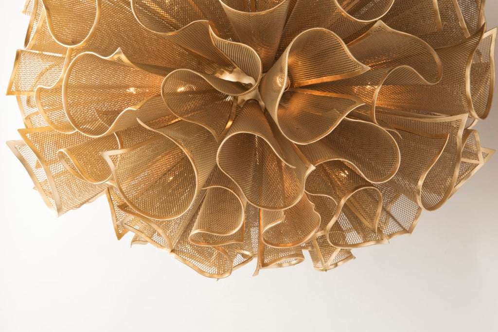 Corbett Pulse 1 Light Wall Light in Gold Leaf