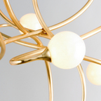 Corbett Signature 8 Light Bar Pendant Light in Gold Leaf