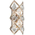 Corbett Tiara 2 Light Wall Light in Vienna Bronze