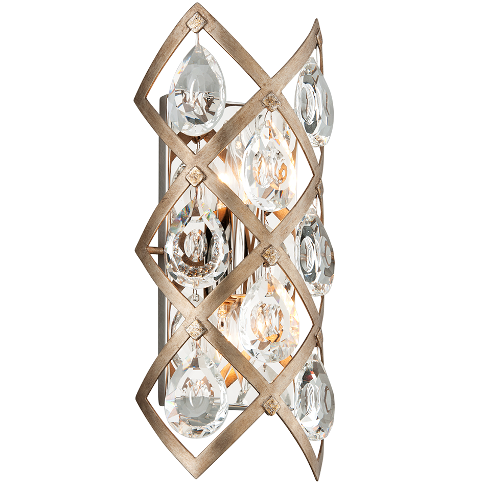 Corbett Tiara 2 Light Wall Light in Vienna Bronze