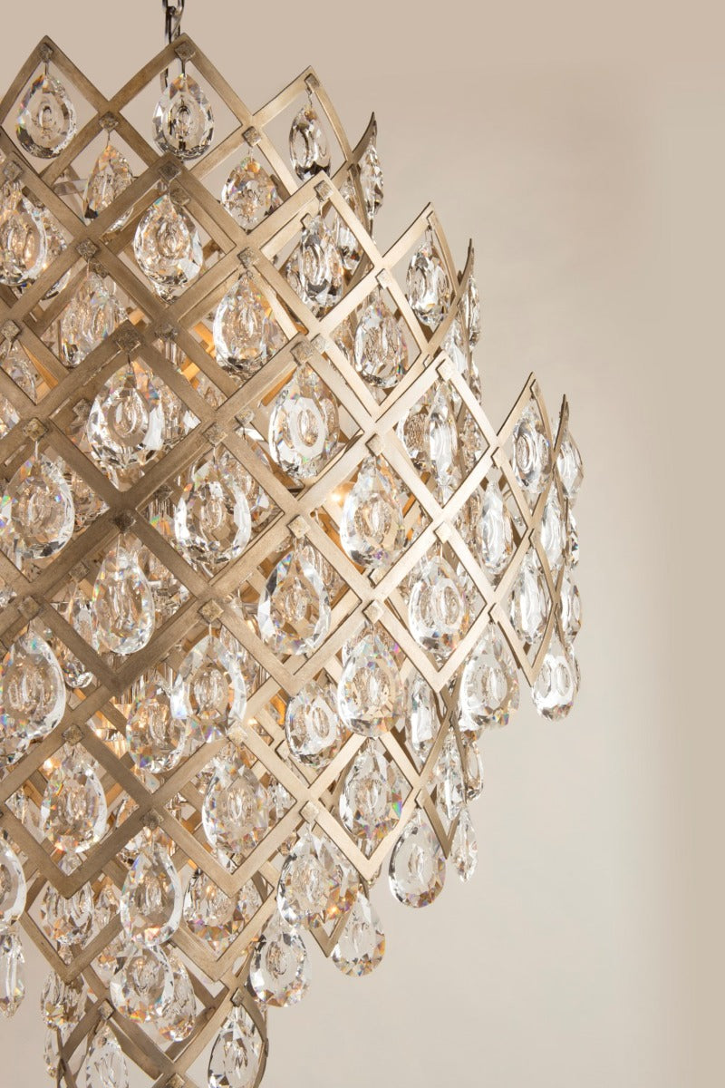 Corbett Tiara 7 Light Pendant Light in Vienna Bronze