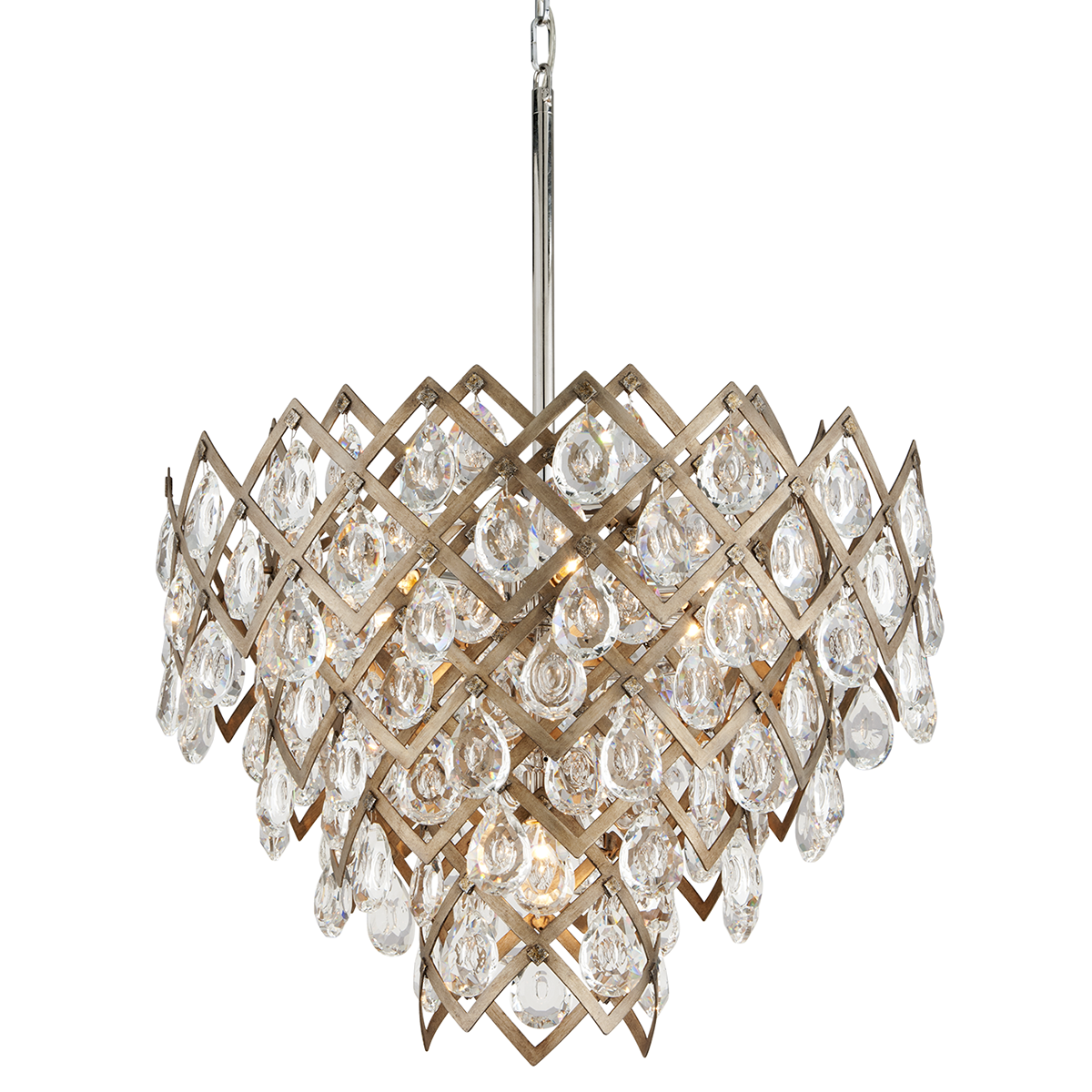Corbett Tiara 7 Light Pendant Light in Vienna Bronze