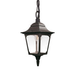 Elstead Chapel Outdoor Chain Lantern in Black