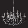 Novena Bruso 12 Light Multi-Arm Fitting Gunmetal Crystal Droplets CAS/905011