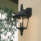 Elstead Chapel Mini 1 Light Down Outdoor Wall Lantern in Black