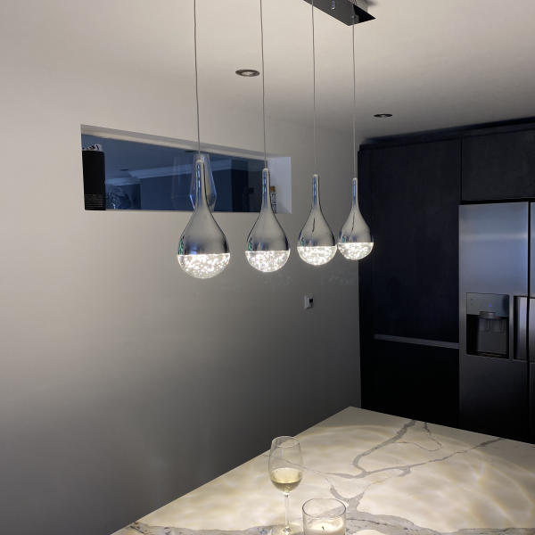 Schuller Elie 4 Light Bar Pendant Light in Chrome