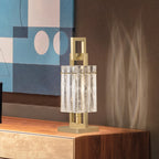 Masiero Crek Table Lamp 1 x E14 Brushed Brass CREK-TL1-G18