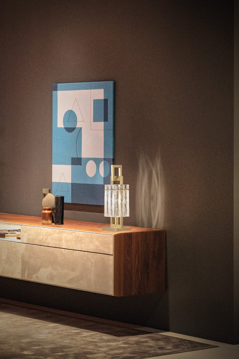 Masiero Crek Table Lamp 1 x E14 Brushed Brass CREK-TL1-G18