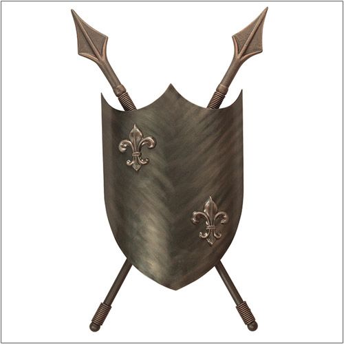 Elstead Crusader 2 Light Wall Light in Burnished Bronze