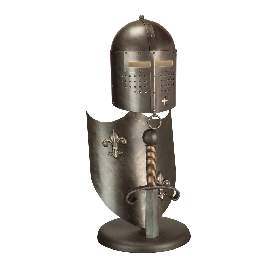Elstead Crusader Table Lamp in Burnished Bronze