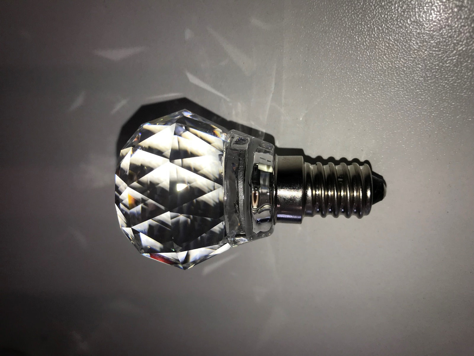 Crystal Golf Ball E14 LED Bulb 3Watt Warm White 3000K Non-Dimmable