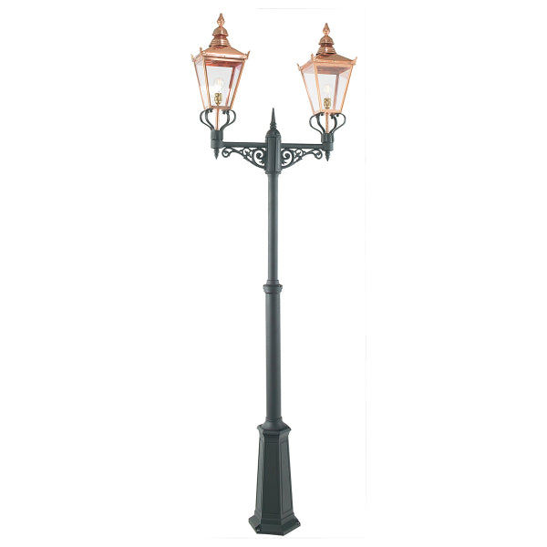 Norlys Chelsea 2 Light Outdoor Lamp Post in Copper