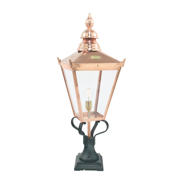 Norlys Chelsea Grande Outdoor Pedestal Lantern in Copper
