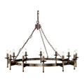Elstead Cromwell 12 Light Chandelier in Hand Painted Bronze