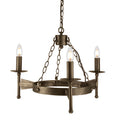 Elstead Cromwell 3 Light Ceiling Light in Old Bronze Wrought Iron