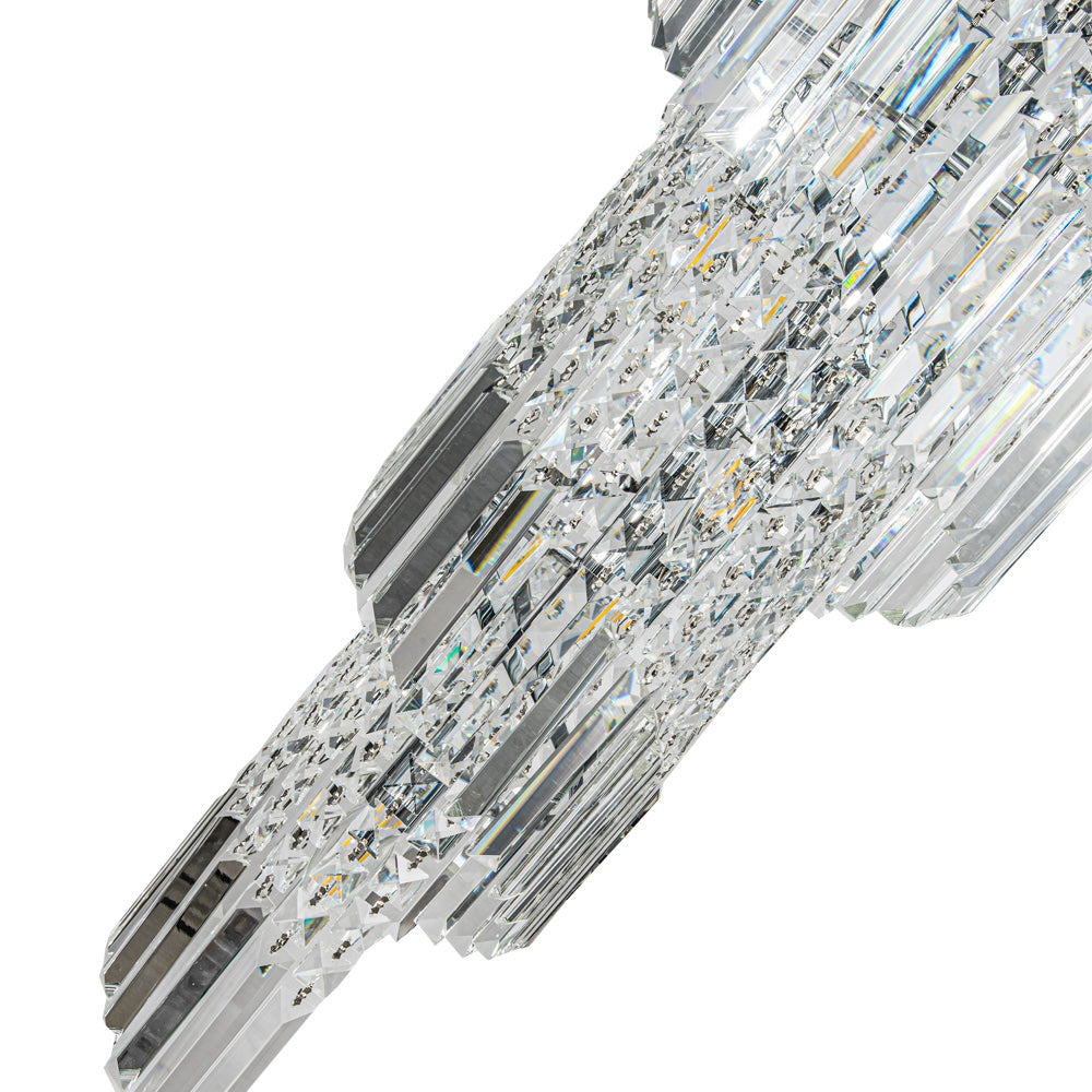 Novena Skyhill 21 Light Crystal Pendant Light in Polished Chrome