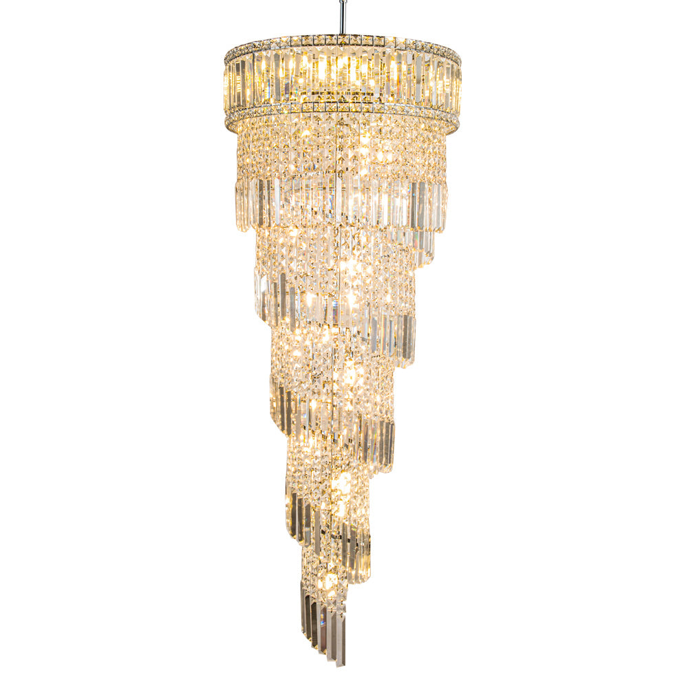 Novena Skyhill 21 Light Crystal Pendant Light in Polished Chrome