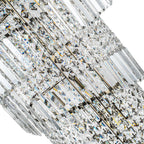 Novena Skyhill 21 Light Crystal Pendant Light in Antique Brass