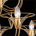 Metal Lux Dedalo 5 Light Pendant Light in Polished Chrome