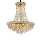 Diyas Alexandra 13 Light Pendant Light in Gold with Crystal