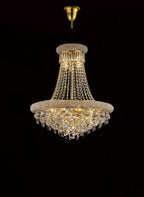 Diyas Alexandra 13 Light Pendant Light in Gold with Crystal