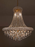 Diyas Alexandra 13 Light Pendant Light in Gold with Crystal