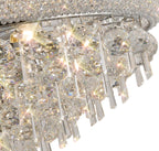 Diyas Alexandra 13 Light Pendant Light in Polished Chrome with Crystal