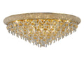 Diyas Alexandra 16 Light Ceiling Light in Gold with Crystal