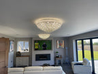 Diyas Alexandra 16 Light Ceiling Light in Polished Chrome with Crystal