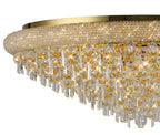 Diyas Alexandra 18 Light Ceiling Light in Gold with Crystal