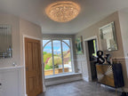 Diyas Alexandra 18 Light Ceiling Light in Gold with Crystal