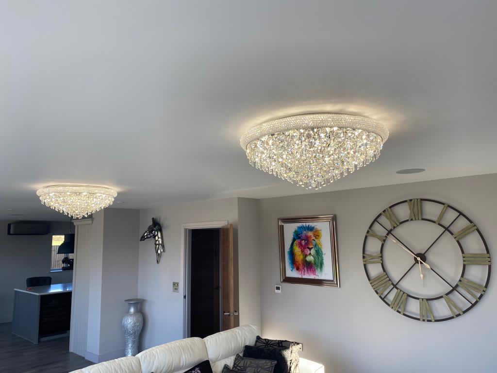 Diyas Alexandra 18 Light Ceiling Light in Polished Chrome with Crystal