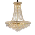 Diyas Alexandra 18 Light Pendant Light in Gold with Crystal