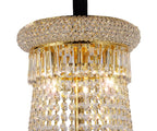 Diyas Alexandra 18 Light Pendant Light in Gold with Crystal