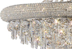 Diyas Alexandra 18 Light Pendant Light in Polished Chrome with Crystal
