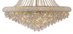 Diyas Alexandra 20 Light Pendant Light in Gold with Crystal