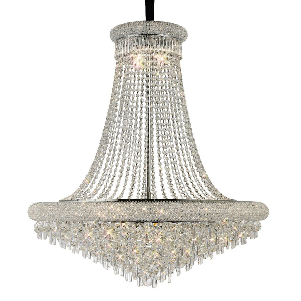 Diyas Alexandra 20 Light Pendant Light in Polished Chrome with Crystal