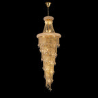 Diyas Alexandra 25 Light 4 Tier Crystal Chandelier in Gold with Crystal