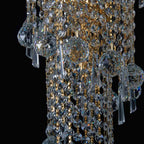 Diyas Alexandra 25 Light 4 Tier Crystal Chandelier in Gold with Crystal