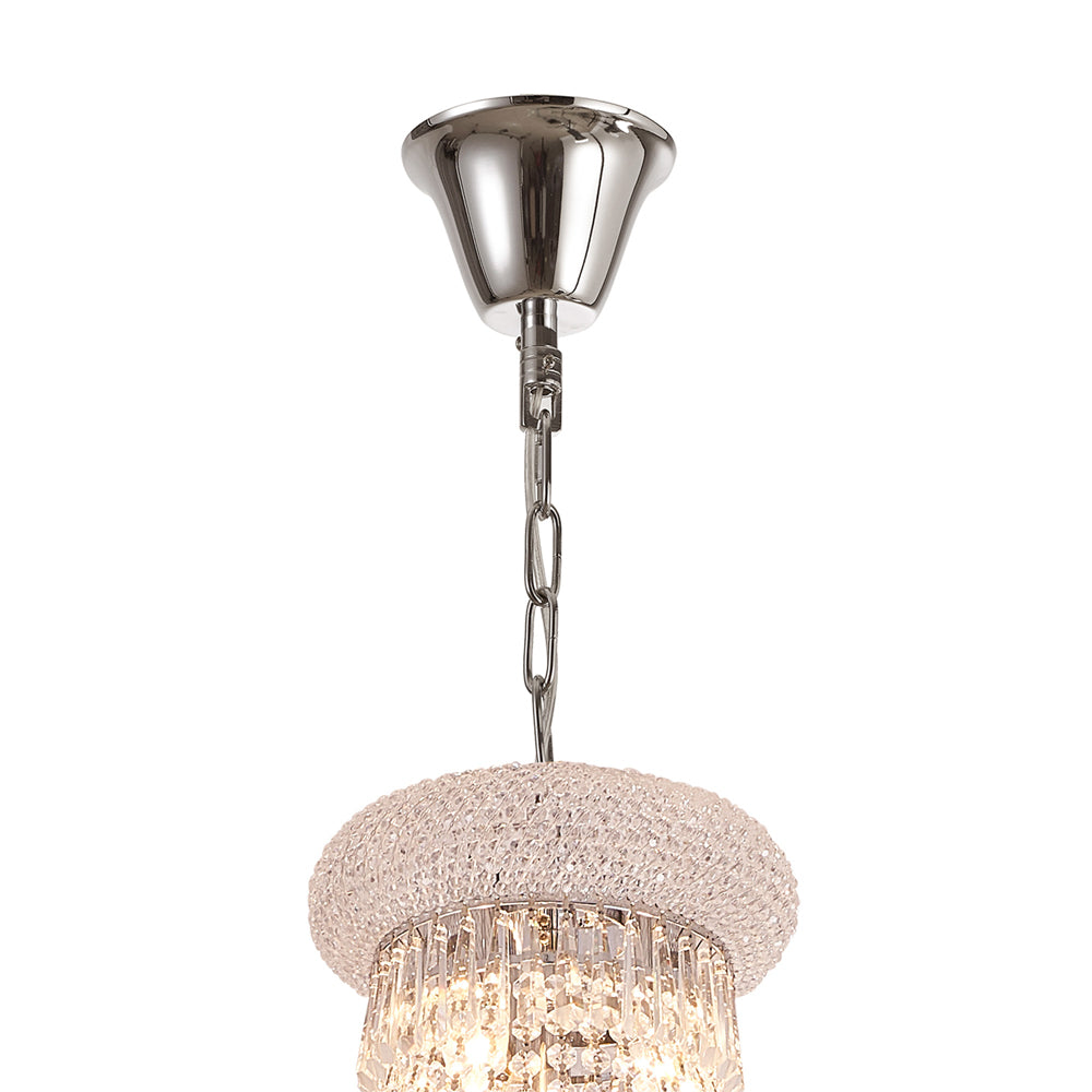 Diyas Alexandra 25 Light 4 Tier Crystal Chandelier in Polished Chrome