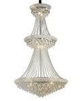 Diyas Alexandra 29 Light 3 Tier Pendant Light in Polished Chrome with Crystal
