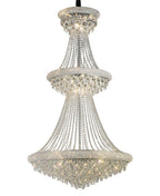 Diyas Alexandra 29 Light 3 Tier Pendant Light in Polished Chrome with Crystal