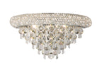Diyas Alexandra 3 Light Medium Wall Light in Polished Chrome with Crystal