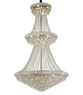Diyas Alexandra 37 Light 3 Tier Pendant Light in Polished Chrome with Crystal