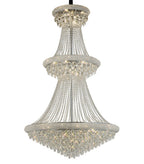 Diyas Alexandra 37 Light 3 Tier Pendant Light in Polished Chrome with Crystal