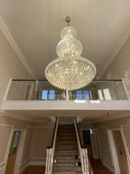 Diyas Alexandra 37 Light 3 Tier Pendant Light in Polished Chrome with Crystal