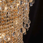 Diyas Alexandra 49 Light 4 Tier Crystal Chandelier in Gold with Crystal