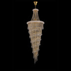 Diyas Alexandra 49 Light 4 Tier Crystal Chandelier in Gold with Crystal