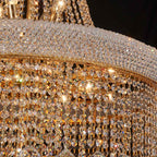 Diyas Alexandra 49 Light 4 Tier Crystal Chandelier in Gold with Crystal