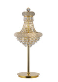 Diyas Alexandra 5 Light Table Lamp in Gold with Crystal